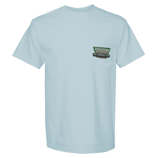 The Comeback Tour Italian Restaurant Tee - Leg 2 in Sky Blue