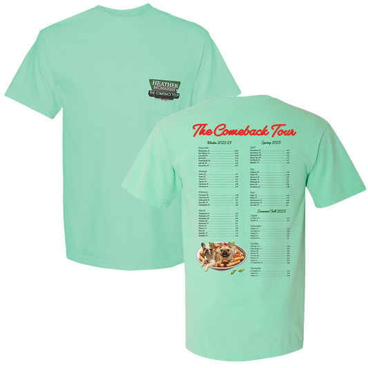 The Comeback Tour Italian Restaurant Tee - Leg 2 in Tuscan Kale