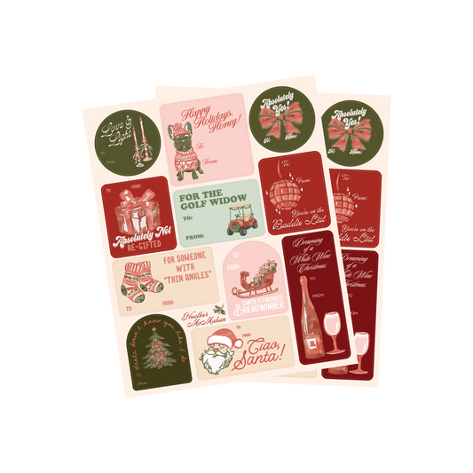 Gift Tag Sticker Sheets